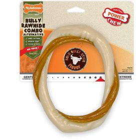 Nylabone Power Chew Alternative Bully Rawhide Combo Ring Bully, Bully Stick, 1ea/Medium/Wolf 1 ct
